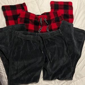 NWOT Two pajama/ sweat pants - PINK brand and Faded Glory-both fit like a size L
